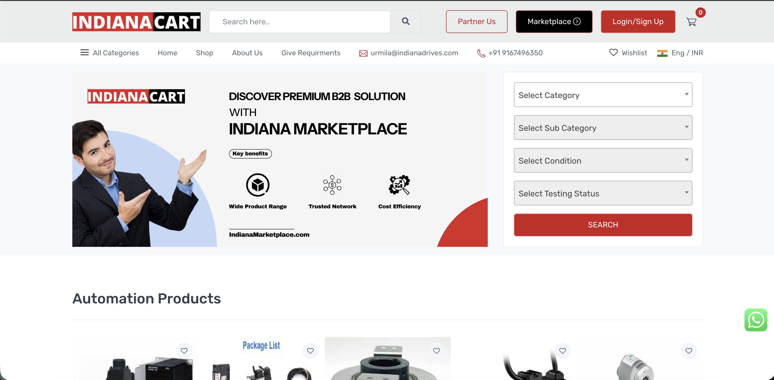 Indiana Cart E-commerce